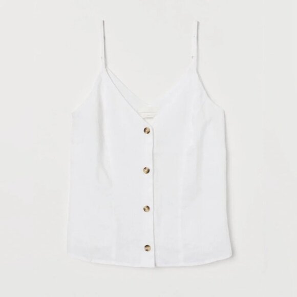 H&M linen top size M - Picture 1 of 8